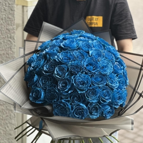 Букет из синих роз "Шерил"